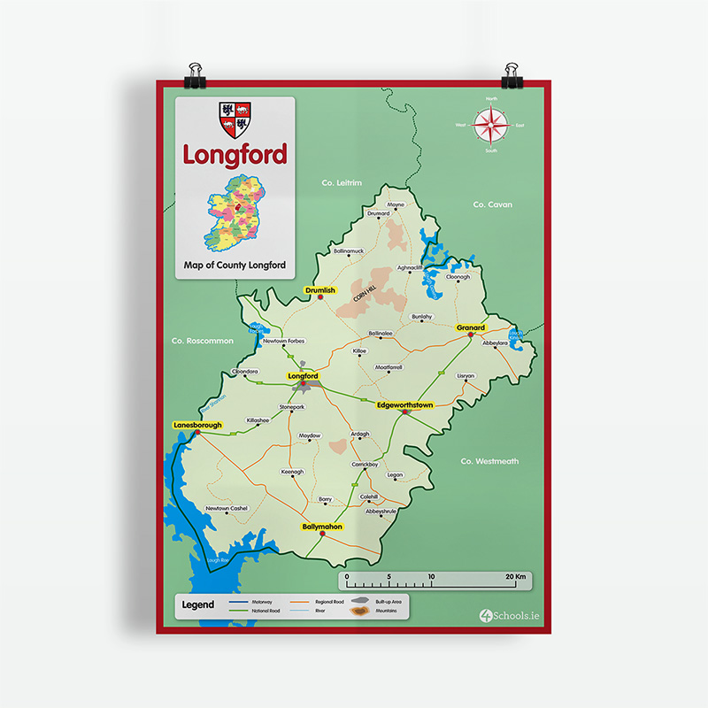 Longford County Map