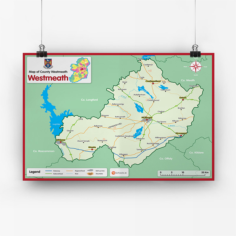 Westmeath County Map
