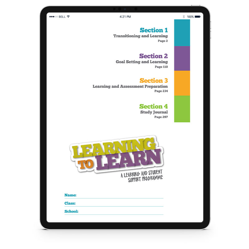 Learn to Learn Student Workbook (e-Book)